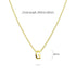 Initials Brick Alphabet Letter Necklace Gold Layered Steel Jewellery